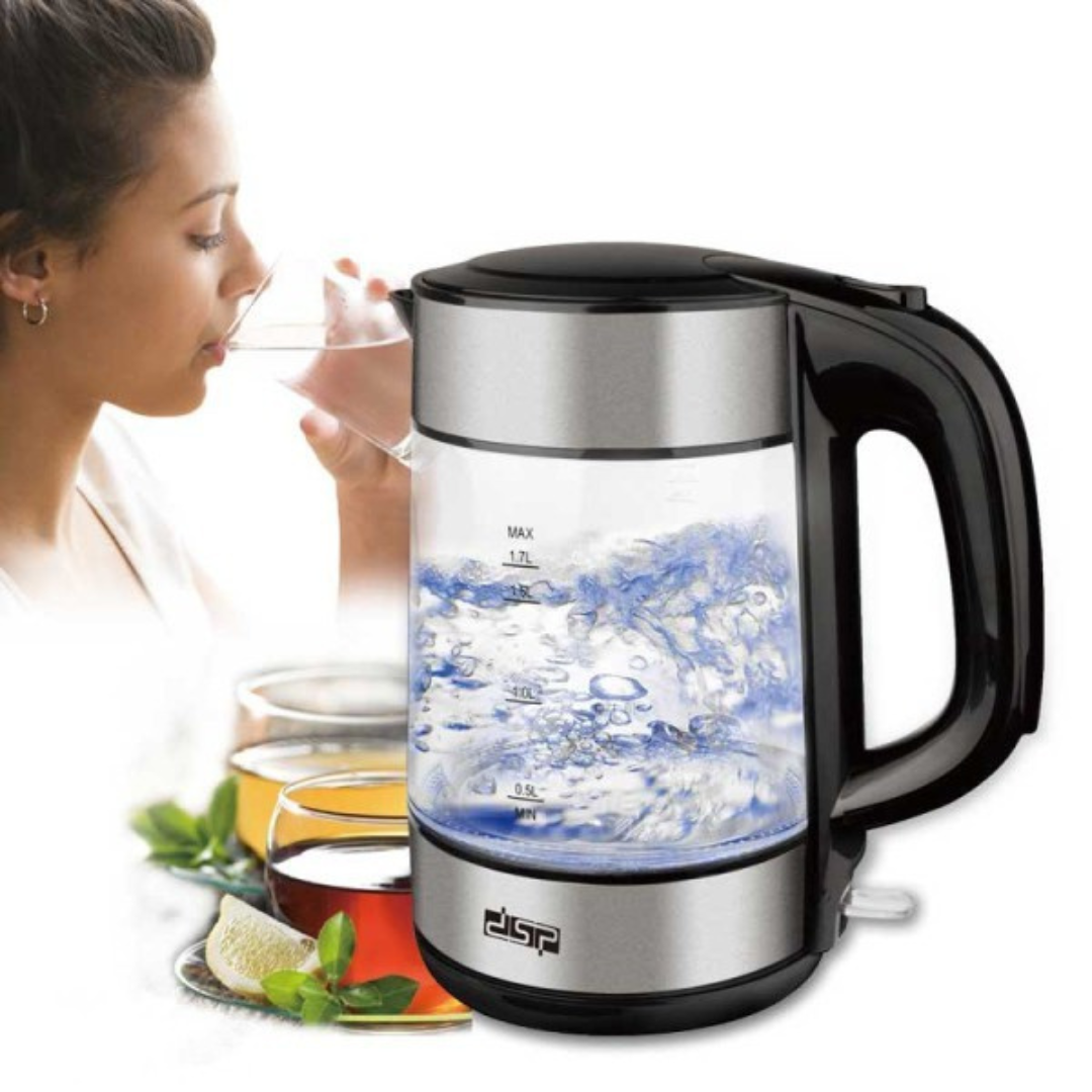 DSP ELECTRIC KETTLE غلاية ماء زجاجية DSP ELECTRIC KETTLE غلاية ماء زجاجية